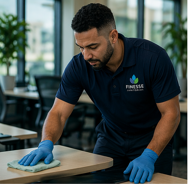 Professional cleaning team