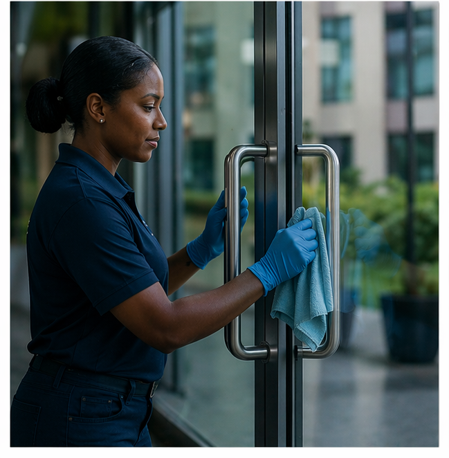 Commercial glass and entrance cleaning